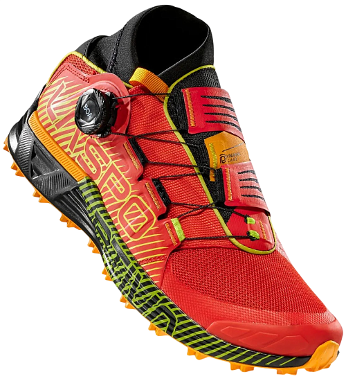Кроссовки мужские La Sportiva Cyklon Sunset/Lime Punch - Фото 2 большая