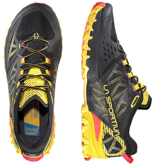 Кроссовки мужские La Sportiva Bushido III Black/Yellow - Фото 5 большая