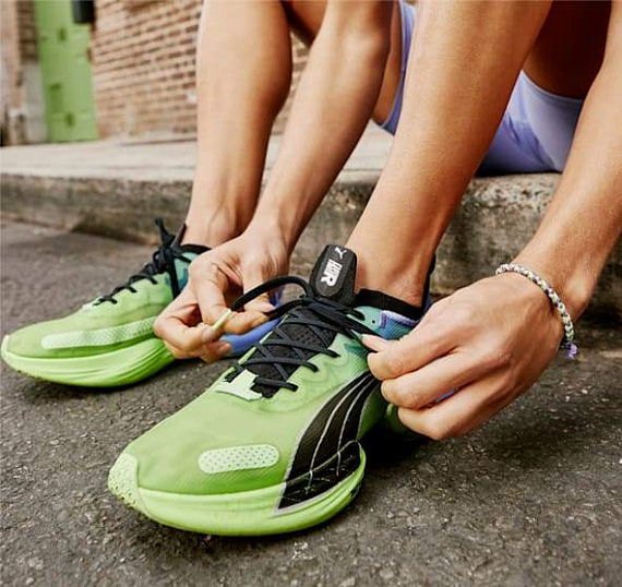 Кроссовки мужские Puma Fast-R Elite Elektrocharged Royal Sapphire-Fizzy Lime - Фото 7 большая