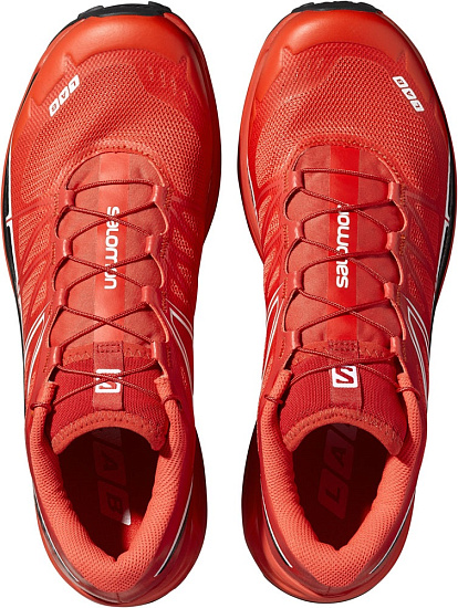 Кроссовки мужские Salomon S-LAB WINGS RACING RED/BK/WH - Фото 4 большая