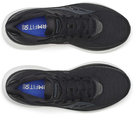 Кроссовки мужские Saucony Triumph 23 Black/White - Фото 3 большая