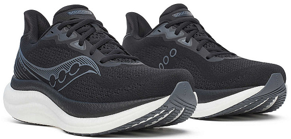 Кроссовки мужские Saucony Triumph 23 Black/White - Фото 6 большая