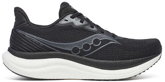 Кроссовки мужские Saucony Triumph 23 Black/White - Фото 1 большая