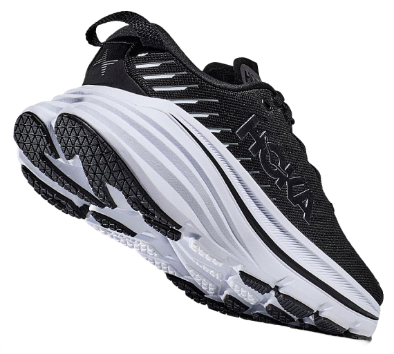 Кроссовки мужские Hoka Bondi X Black/White - Фото 3 большая