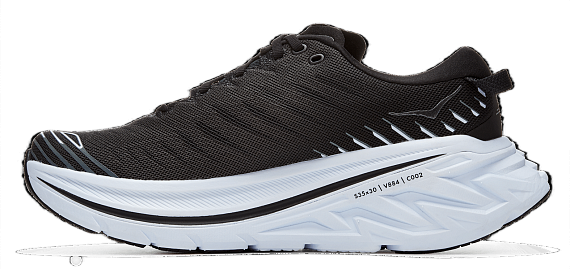 Кроссовки мужские Hoka Bondi X Black/White - Фото 4 большая