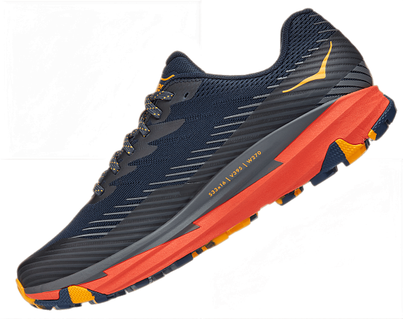Кроссовки мужские Hoka Torrent 2 Outer Space/Fiesta - Фото 3 большая