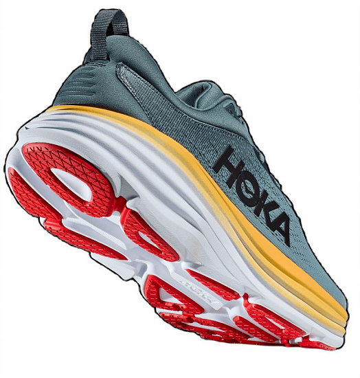 Кроссовки мужские Hoka Bondi 8 Goblin Blue/Mountain Spring - Фото 3 большая