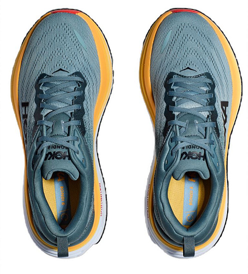 Кроссовки мужские Hoka Bondi 8 Goblin Blue/Mountain Spring - Фото 5 большая
