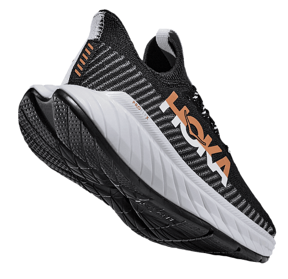Кроссовки мужские Hoka Carbon X 3 Black/White - Фото 2 большая