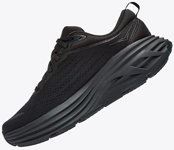 Кроссовки мужские Hoka Bondi 8 Black - Фото 3 большая