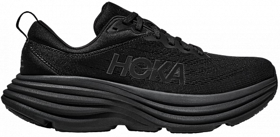 Кроссовки мужские Hoka Bondi 8 Black - Фото 1 большая