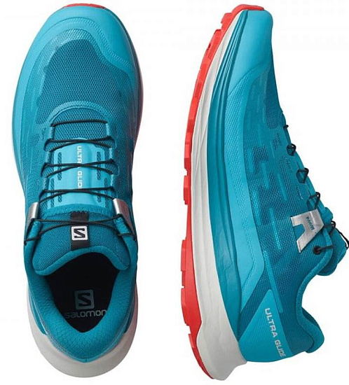 Кроссовки Salomon Ultra Glide Crystal Teal/Reef/ - Фото 5 большая