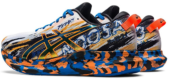 Кроссовки мужские ASICS Noosa Tri 13 White/Shocking Orange - Фото 3 большая