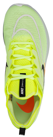 Кроссовки мужские Nike Zoom Fly 4 Barely Volt/Hyper Orange/Volt/Black - Фото 2 большая