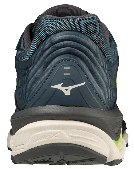 Кроссовки мужские Mizuno Wave Paradox 5 т.син-гол/нео.лайм/т.син. - Фото 4 большая