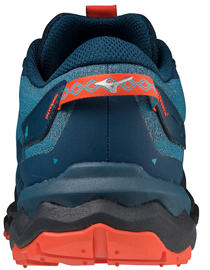 Кроссовки мужские Mizuno Wave Daichi 7 т.гол/син-зел/крас. - Фото 4 большая