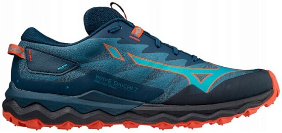 Кроссовки мужские Mizuno Wave Daichi 7 т.гол/син-зел/крас. - Фото 1 большая