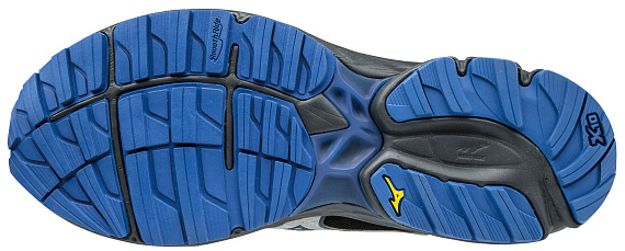 Кроссовки мужские Mizuno Wave Rider 20 GTX Black/Silver/Nautical Blue - Фото 2 большая
