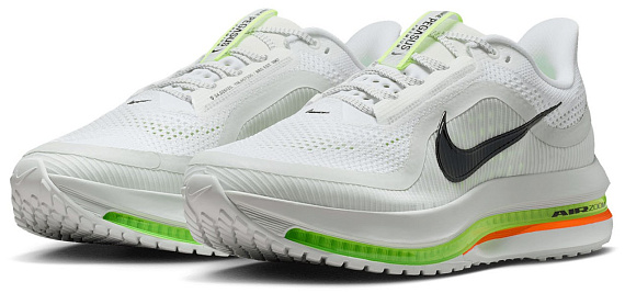Кроссовки мужские Nike Pegasus Premium White/Black/Off White/Volt/Volt Ice/Total Orange - Фото 4 большая