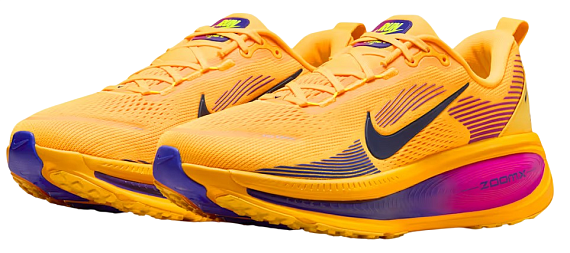 Кроссовки мужские Nike Vomero 18 Citron Pulse/Blue Void/Laser Orange/Hyper Violet/Indigo Burst/Volt - Фото 5 большая