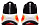 Кроссовки мужские Nike Vomero Plus Black/White/Brt Crimson/Sail/Topaz Gold/Alabaster - Фото 2 малая