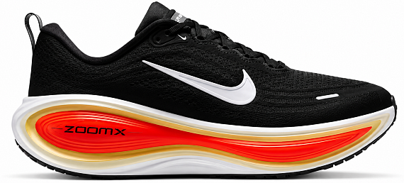 Кроссовки мужские Nike Vomero Plus Black/White/Brt Crimson/Sail/Topaz Gold/Alabaster - Фото 1 большая