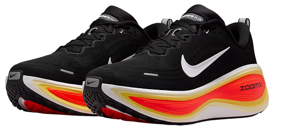 Кроссовки мужские Nike Vomero Plus Black/White/Brt Crimson/Sail/Topaz Gold/Alabaster - Фото 3 большая