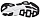 Кроссовки мужские Hoka Bondi 7 Black/White - Фото 6 малая