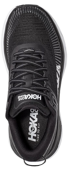 Кроссовки мужские Hoka Bondi 7 Black/White - Фото 5 большая