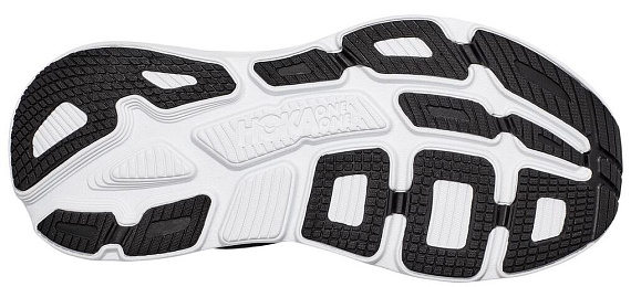 Кроссовки мужские Hoka Bondi 7 Black/White - Фото 6 большая