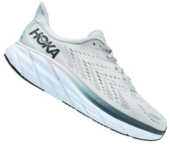 Кроссовки мужские Hoka Clifton 8 Lunar Rock/Nimbus Cloud - Фото 2 большая
