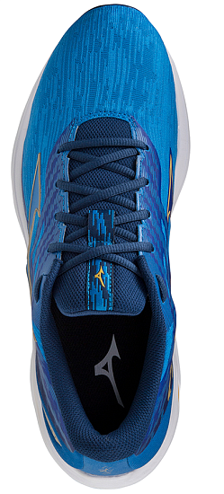 Кроссовки мужские Mizuno Wave Equate 7 French Blue/Gold/Gold - Фото 3 большая
