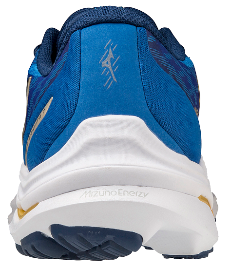 Кроссовки мужские Mizuno Wave Equate 7 French Blue/Gold/Gold - Фото 4 большая