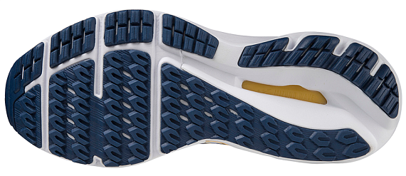 Кроссовки мужские Mizuno Wave Equate 7 French Blue/Gold/Gold - Фото 5 большая