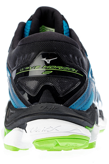 Кроссовки мужские Mizuno Wave Horizon 2 Син/Чер/Зел - Фото 3 большая