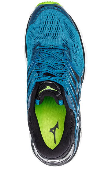 Кроссовки мужские Mizuno Wave Horizon 2 Син/Чер/Зел - Фото 4 большая