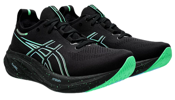 Кроссовки мужские ASICS Gel-Nimbus 26 Black/Soothing Sea - Фото 2 большая
