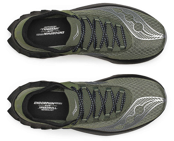 Кроссовки мужские Saucony Endorphin Pro 4 Olivine/Black - Фото 5 большая