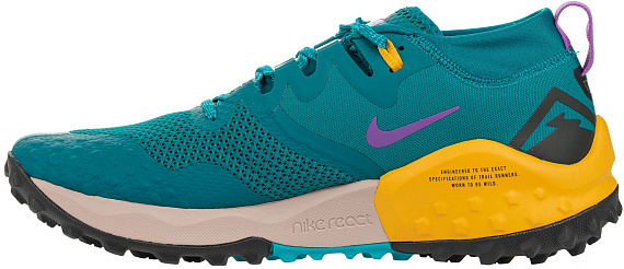 Кроссовки мужские Nike Wildhorse 7 Mystic Teal/Turquoise Blue/University Gold/Dark Smoke Grey - Фото 5 большая