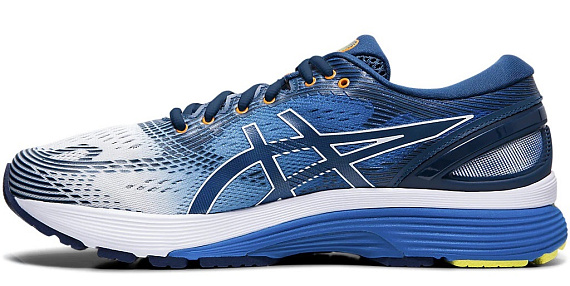 Кроссовки мужские ASICS Gel-Nimbus 21 White/Lake Drive - Фото 4 большая