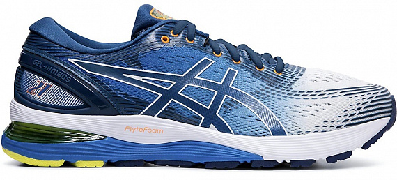 Кроссовки мужские ASICS Gel-Nimbus 21 White/Lake Drive - Фото 1 большая