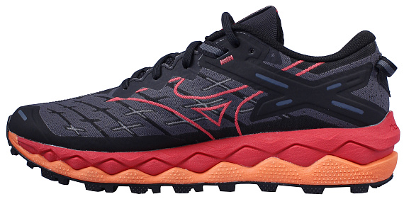 Кроссовки мужские Mizuno Wave Mujin 10 Black/Cayenne/Nasturtium - Фото 2 большая