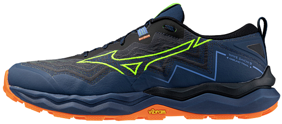 Кроссовки мужские Mizuno Wave Daichi 9 EstateBlu/LightYel/L - Фото 2 большая