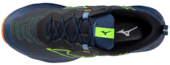 Кроссовки мужские Mizuno Wave Daichi 9 EstateBlu/LightYel/L - Фото 5 большая
