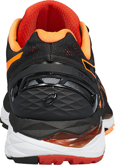 Кроссовки мужские ASICS Gel-Kayano 23 Черный/Оранжевый/Ярко-красный - Фото 4 большая