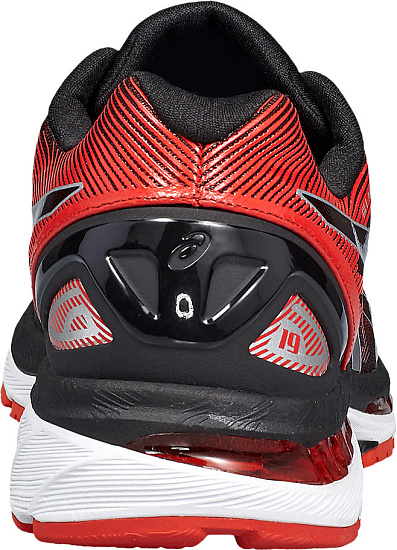 Кроссовки мужские ASICS Gel-Nimbus 19 Чёрный/Ярко-красный/Серебристый - Фото 4 большая