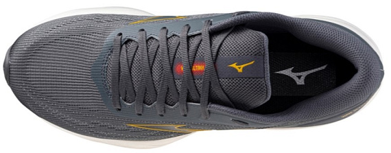 Кроссовки мужские Mizuno Wave Ultima 15 Turbulence/Citrus/Cayenne - Фото 3 большая