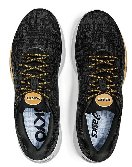 Кроссовки мужские ASICS Gel-Cumulus 22 Black/Graphite Grey - Фото 3 большая