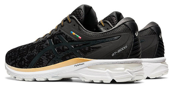 Кроссовки мужские ASICS Gt-2000 8 Black/Graphite Grey - Фото 6 большая