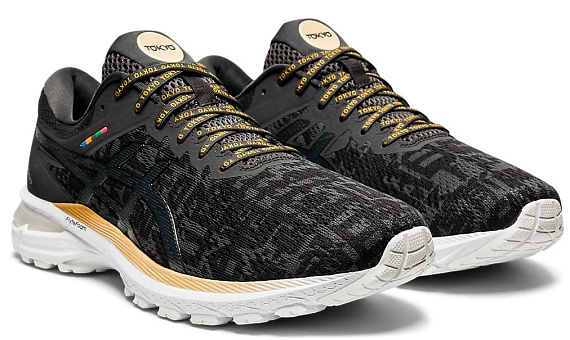 Кроссовки мужские ASICS Gt-2000 8 Black/Graphite Grey - Фото 7 большая